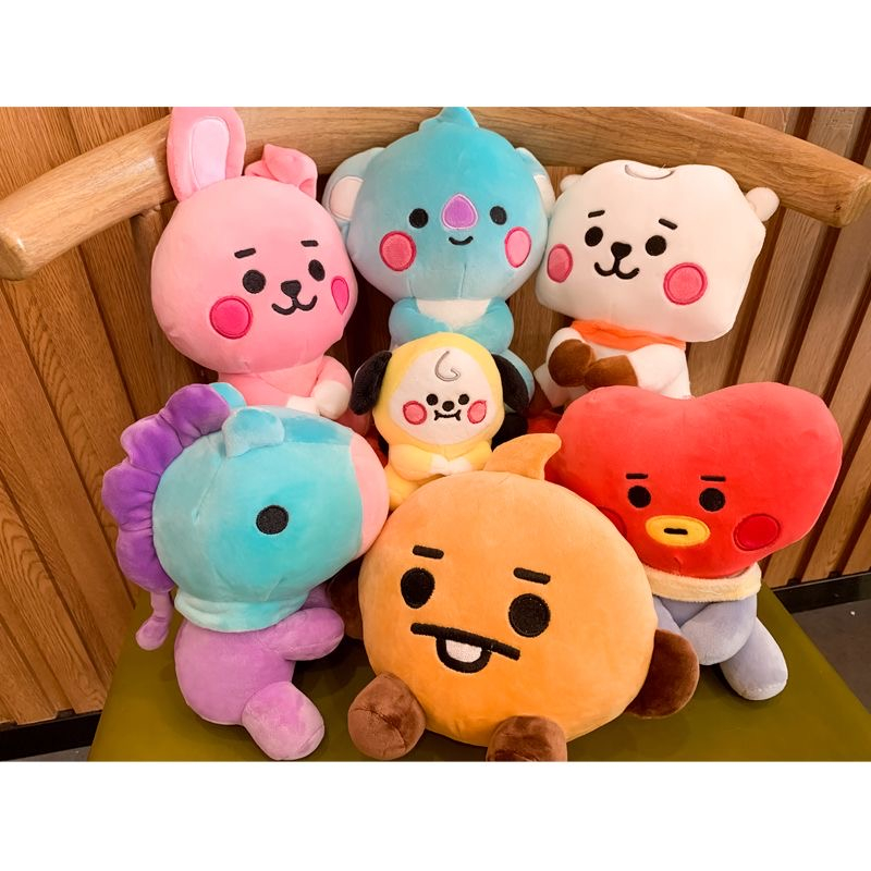 Thú Nhồi Bông Hình Nhân Vật Hoạt Hình BT21 Dễ Thương 12CM