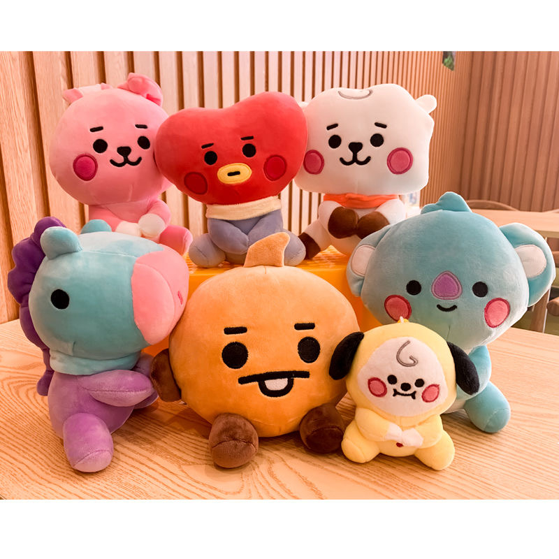 Thú Nhồi Bông Hình Nhân Vật Hoạt Hình BT21 Dễ Thương 12CM
