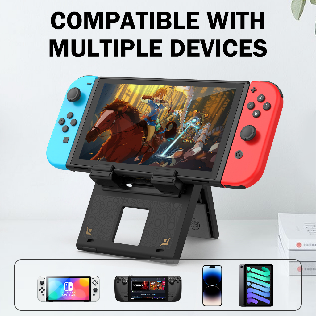 Iine Đế Sạc Màu Đen Có Thể Gập Lại Cho Nintendo Switch / OLED / Mobile / Pad