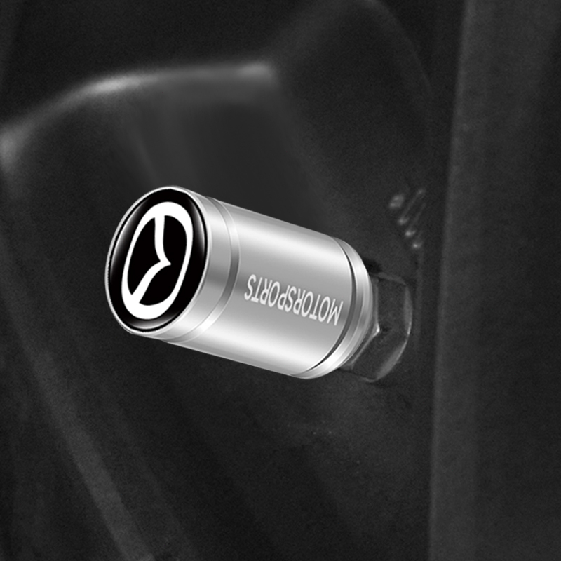 Bộ 4 Nắp Van Bánh Xe Hơi Bằng Nhôm Kiểu Thể Thao Chống Rò Rỉ Cho Mazda 5 6 323 626 RX8 CX5 CX-4 MX3 MX5 Atenza Axela