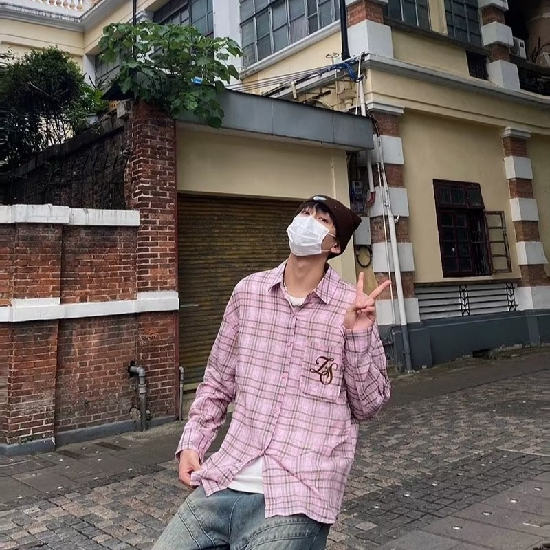 Áo Sơ Mi Dài Tay Họa Tiết Ca Rô Phong Cách Trẻ Trung Dành Cho Cả Nam Và Nữ