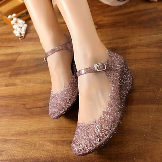 Giày Cao Gót Đính Pha Lê Thời Trang Cho Nữ