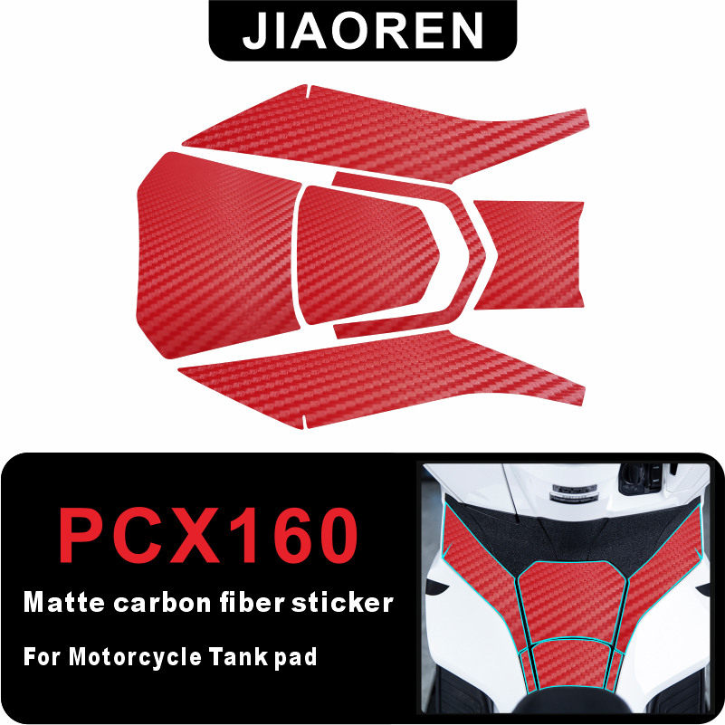 Phim trang trí xe Honda PCX160 làm bằng sợi carbon chống trượt chống nước
