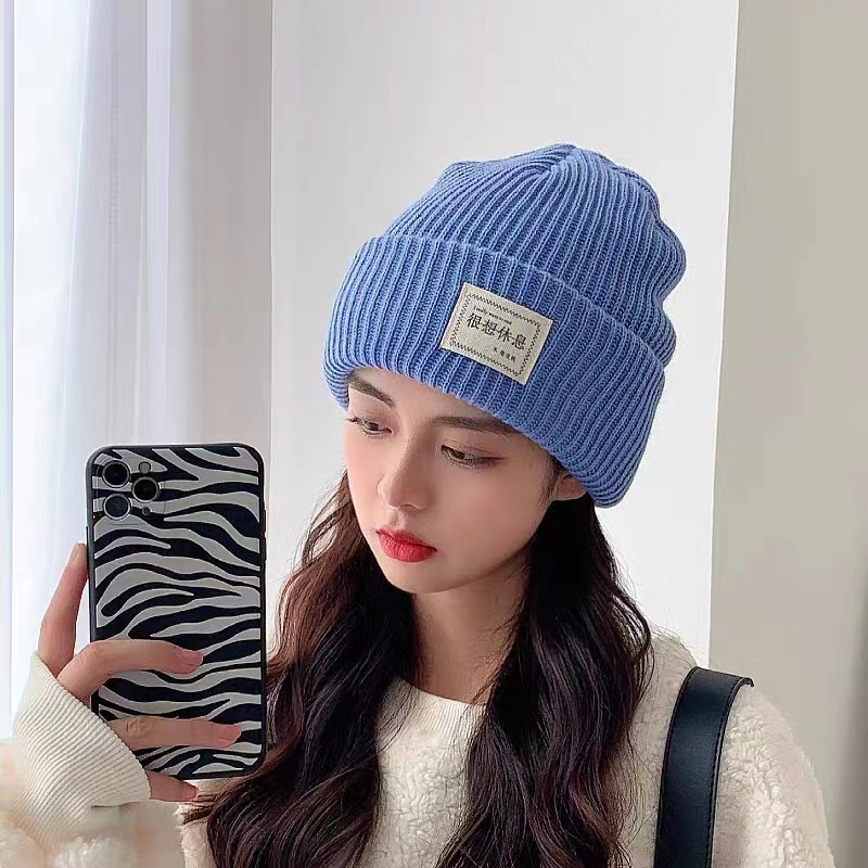 Mũ Dệt Kim Dày Dặn Thời Trang Thu Đông Phong Cách Mới Cho Nữ