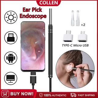 Bộ dụng cụ nội soi vệ sinh tai kèm camera 3 trong 1 5.5mm cho điện thoại android