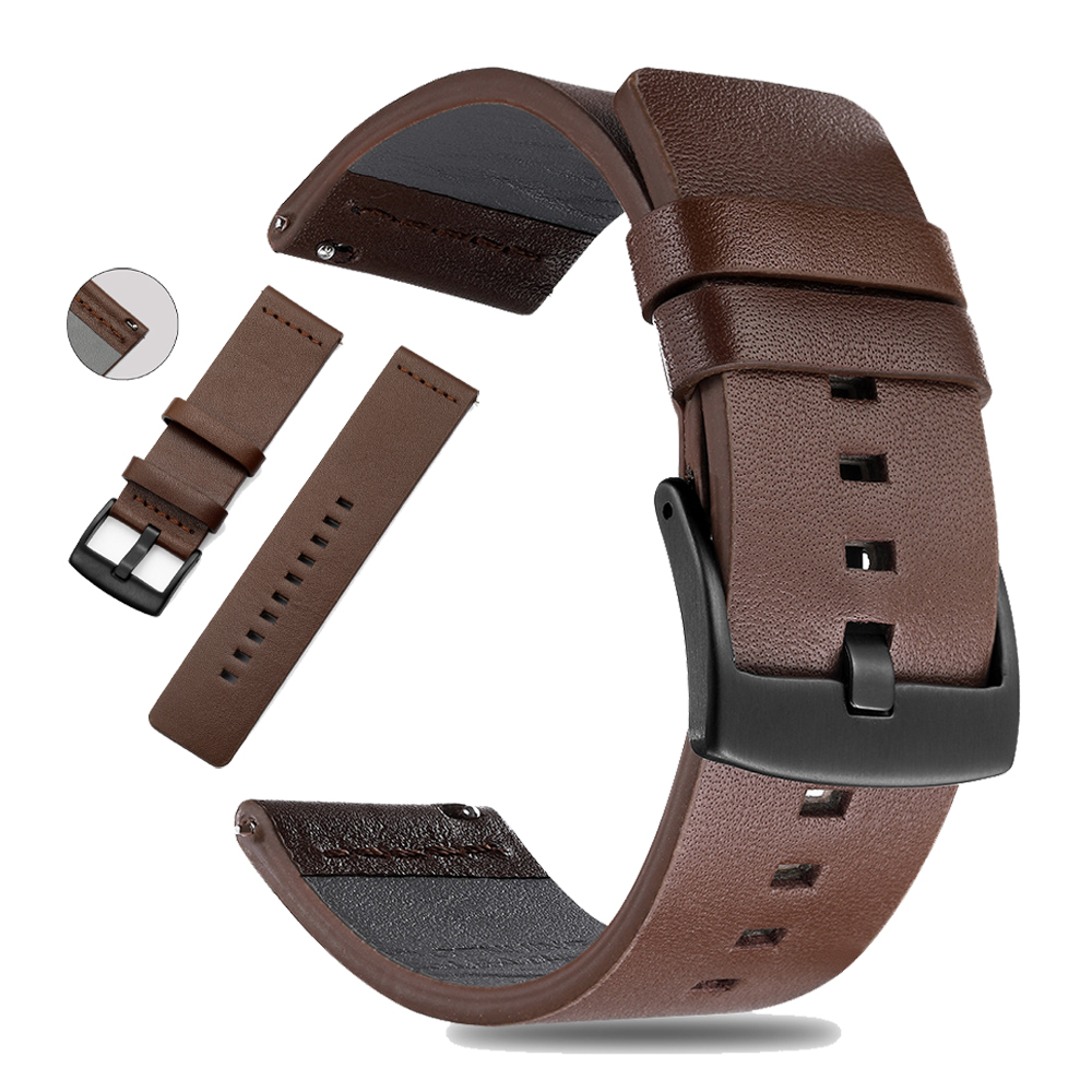 Vòng đeo tay bằng da cho đồng hồ xiaomi s1 active s1 dây đeo đồng hồ cho xiaomi haylou gst ls09b / rt ls05s / xiaomi mibro lite color air smart watch dây đeo cổ tay