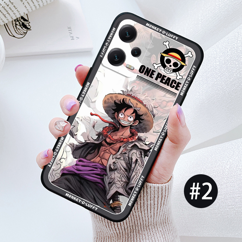 Ốp Điện Thoại Mềm Nhám Màu Đen Hình luffy gear 5 Cho Redmi note 12s 12 12C 11A PRO PLUS 4G 5G 12C 11A 4G 5G