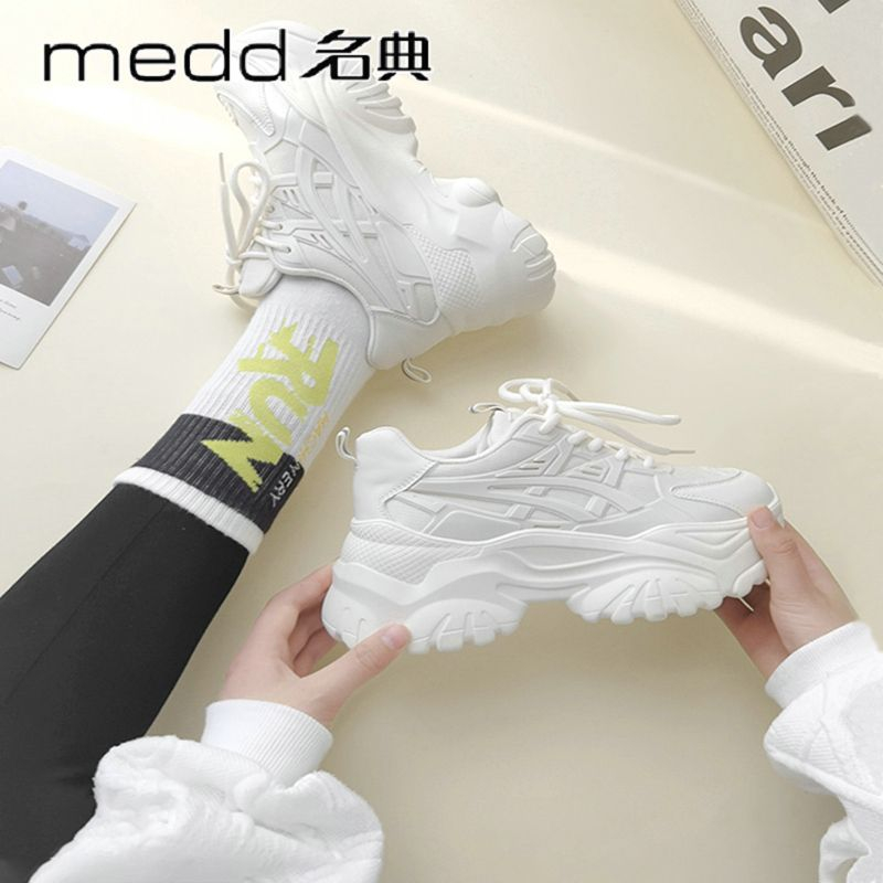 Giày Thể Thao Đế Dày Tăng Chiều Cao Thoáng Khí Thời Trang Xuân Thu Cho Nữ