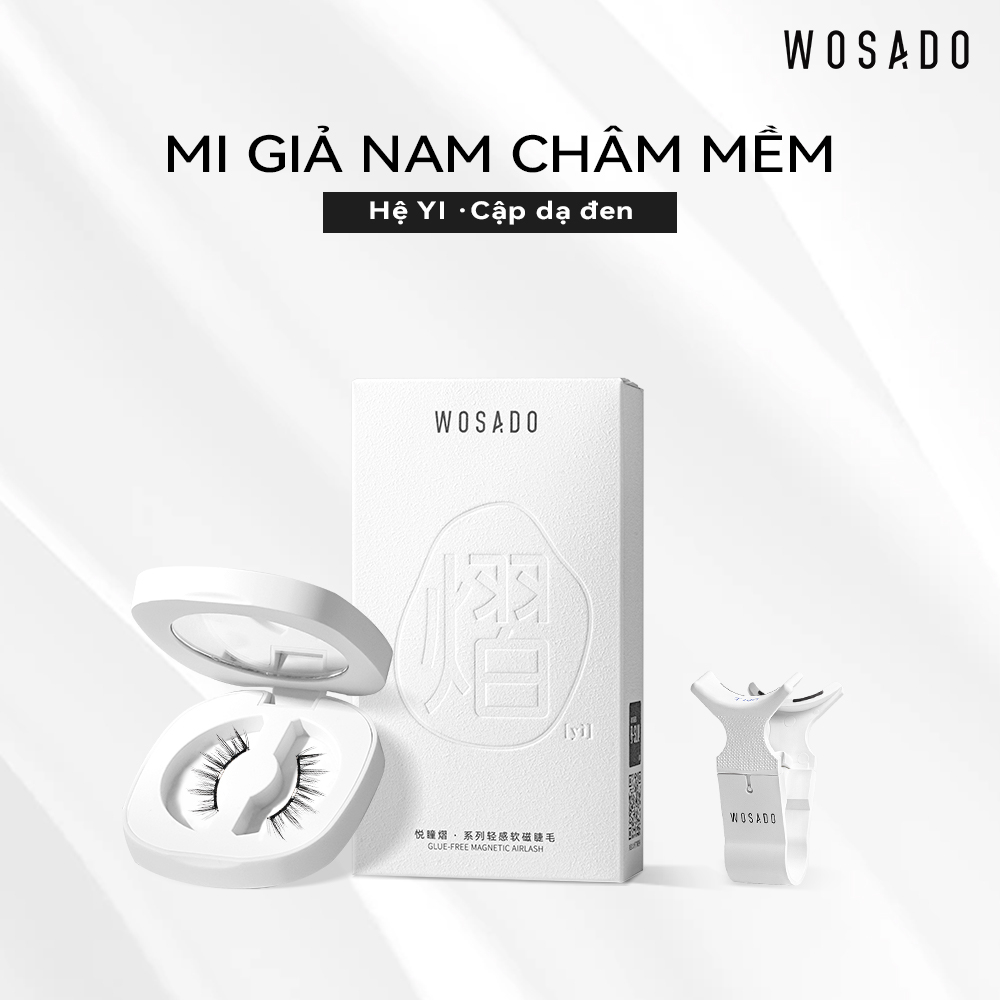WOSADO MI GIẢ TỪ TÍNH MỀM No.10 ULTRA BLACK - CỰC DẠ ĐEN Lông mi giả từ tính an toàn, tái sử dụng, chất lượng cao, chuyên nghiệp, chất liệu DuPont, được cấp bằng sáng chế Mi dày Anime tiểu quỷ Trang điệm đậm và trang điểm tinh tế