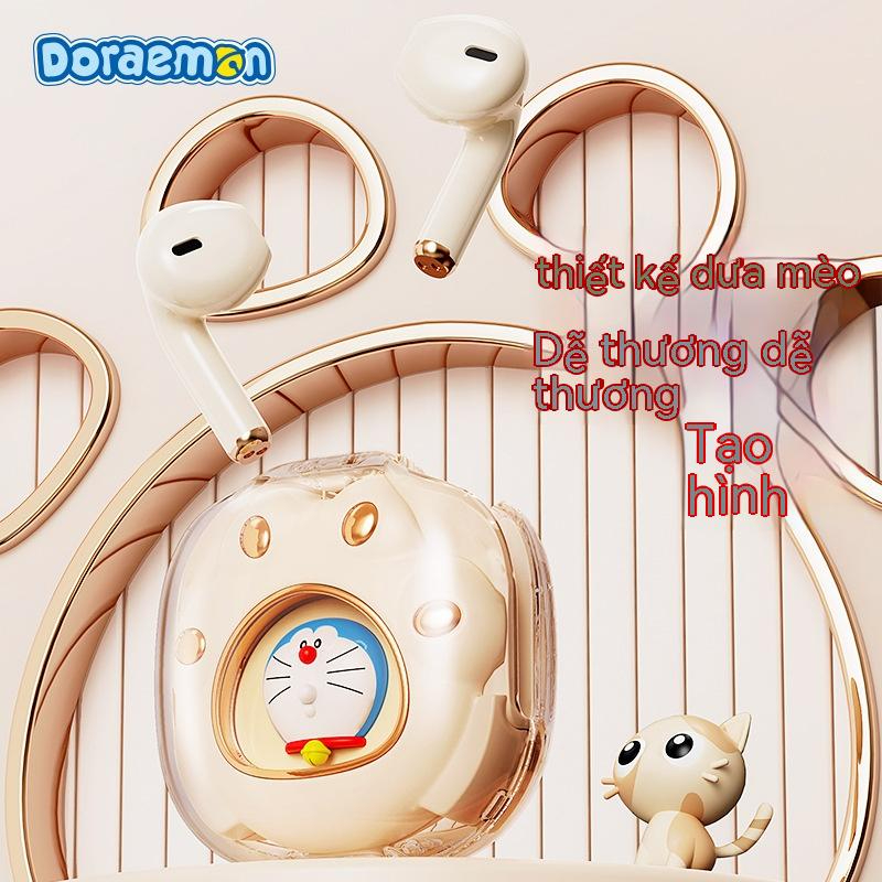 2023 Mới Tai nghe Doraemon Cat Claw TWS Bluetooth Tai nghe hoạt hình dễ thương Tai nghe Bluetooth giá trị cao Tai nghe nhét tai không dây Atmosphere Light