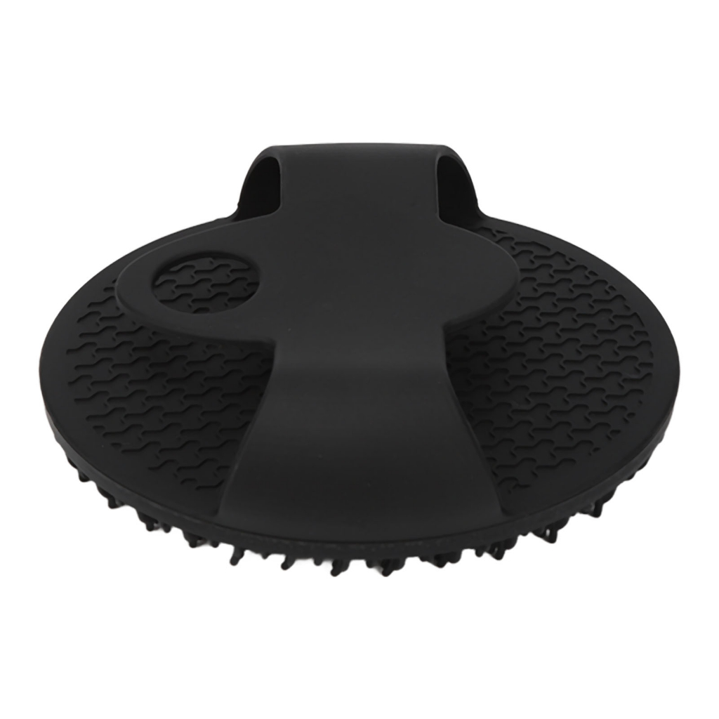 Bàn chải cơ thể silicon Bath Body Scrubber Tẩy tế bào chết nhẹ nhàng tròn màu đen đa chức năng