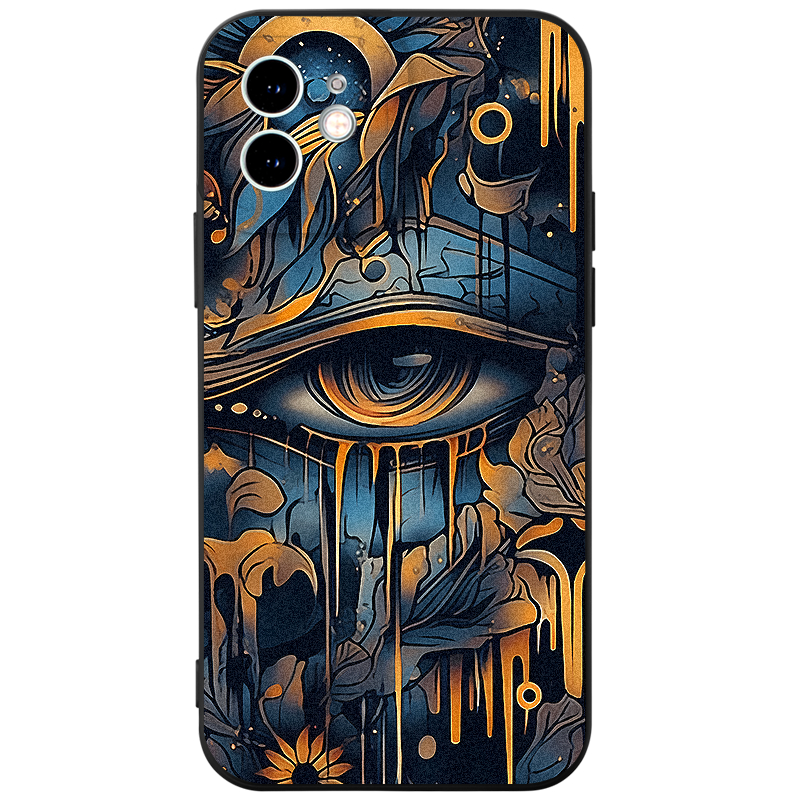 Ốp lưng GUMAN mềm ngầu đen dễ thương đẹp cho iPhone 15 14 13 12 11 Pro Max SE 2020 X XR XS 8 7 ip 6S 6 Plus kute xyb2099