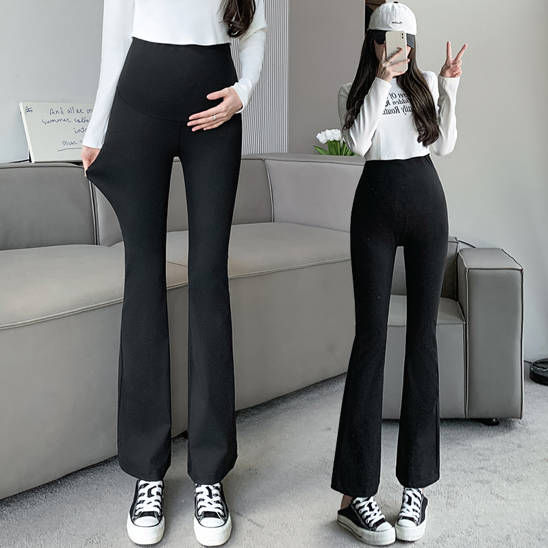 Quần Dài Ôm Dáng Dày Dặn Co Giãn Tốt Plus Size Cho Mẹ Bầu