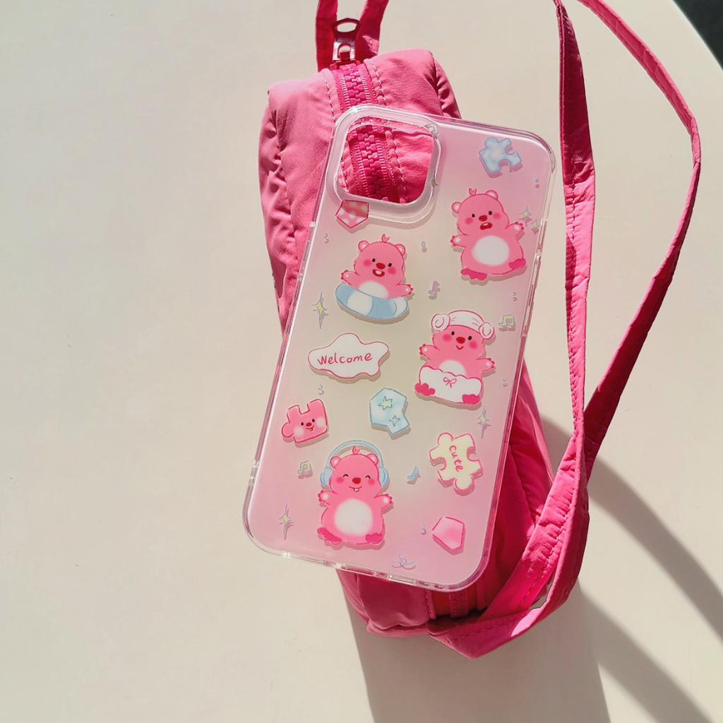 Dual imd powder yellow gradient ruby case cho iphone 14promax 13 iphone11 12 promax iphone case