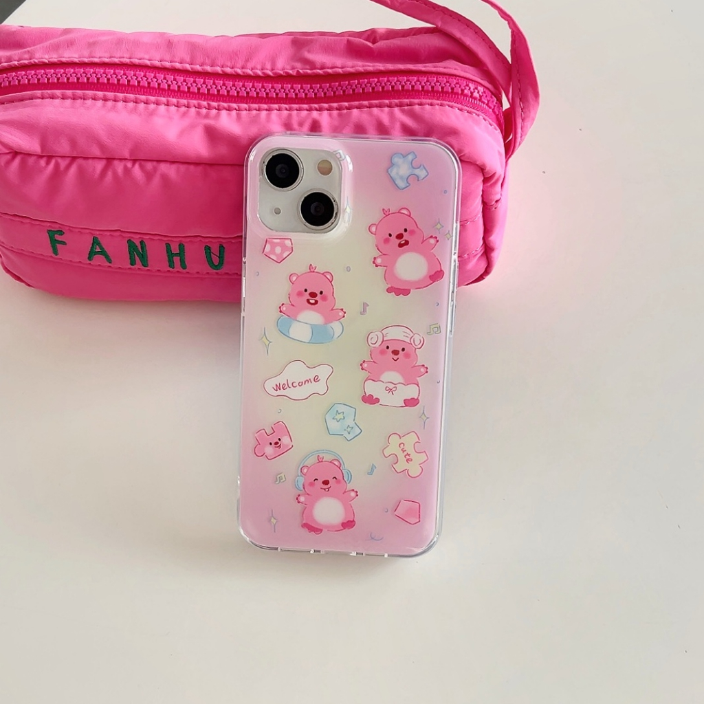 Dual imd powder yellow gradient ruby case cho iphone 14promax 13 iphone11 12 promax iphone case