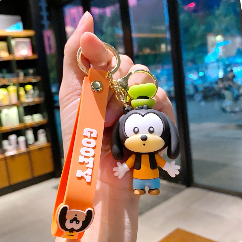 Móc Khóa Hình Vịt Donald / Gấu / Dâu Tây Hoạt Hình Dễ Thương