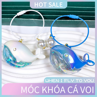 Móc khóa hình cá voi dễ thương