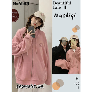 Áo Khoác cardigan Tay Dài Có Nón In Họa Tiết Thời Trang Hàn Quốc Mới