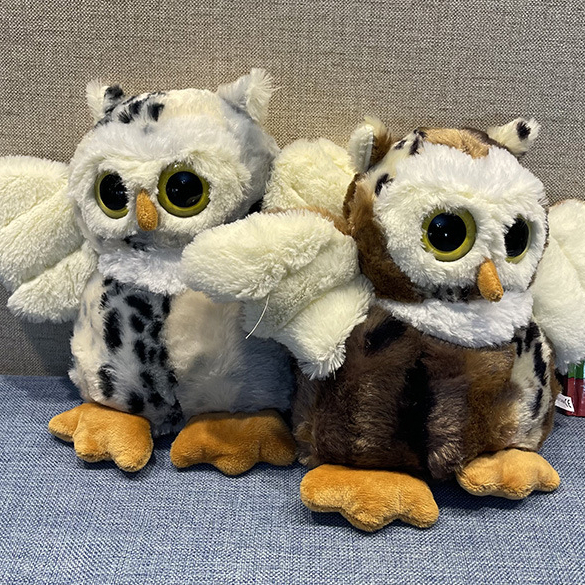 Cú Nhồi Bông Mềm Mại Màu Trắng Tuyết / Bạch Tuyết / Cú Mèo