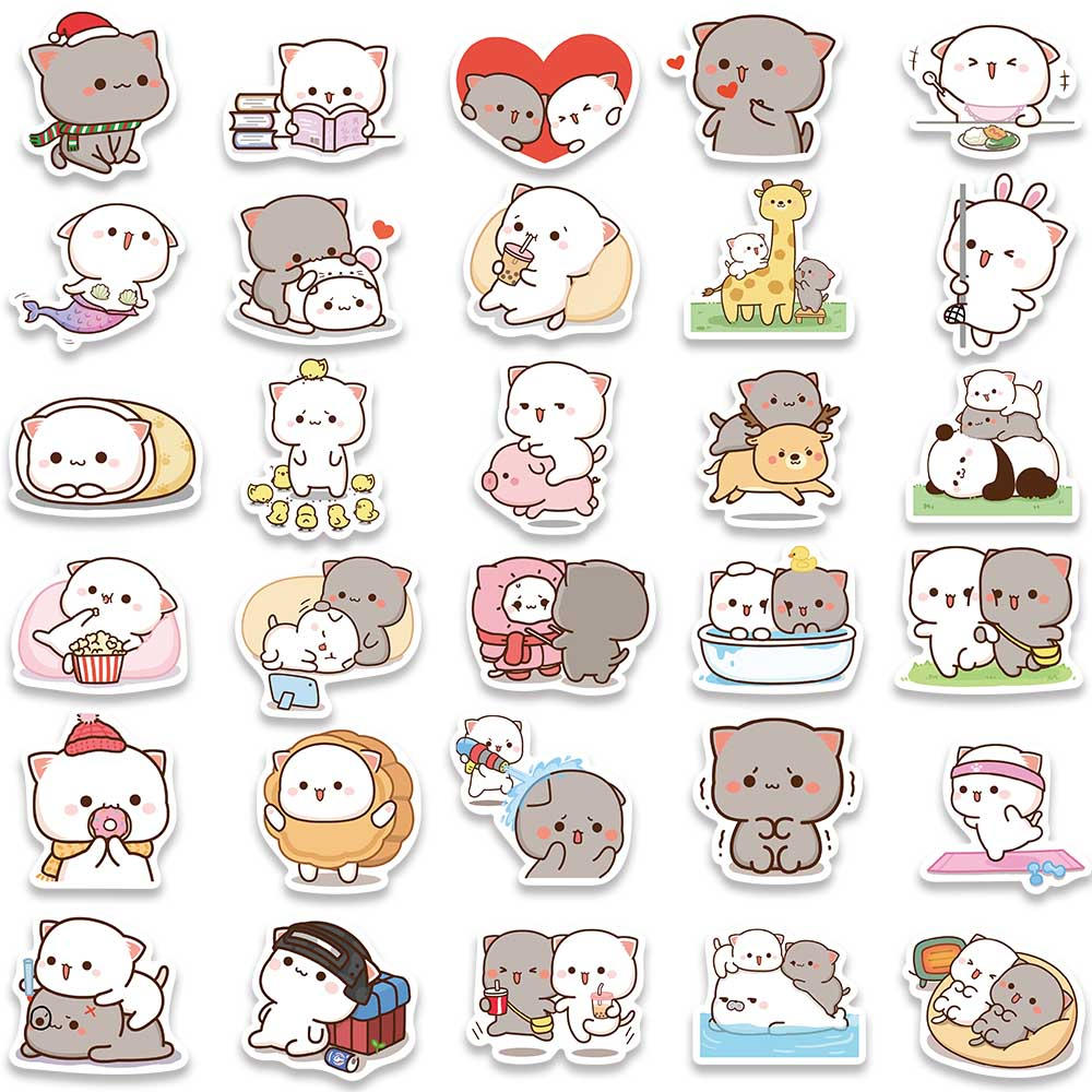 Set 60 Sticker Hoạt Hình Dán Ván Trượt Chống Thấm Nước