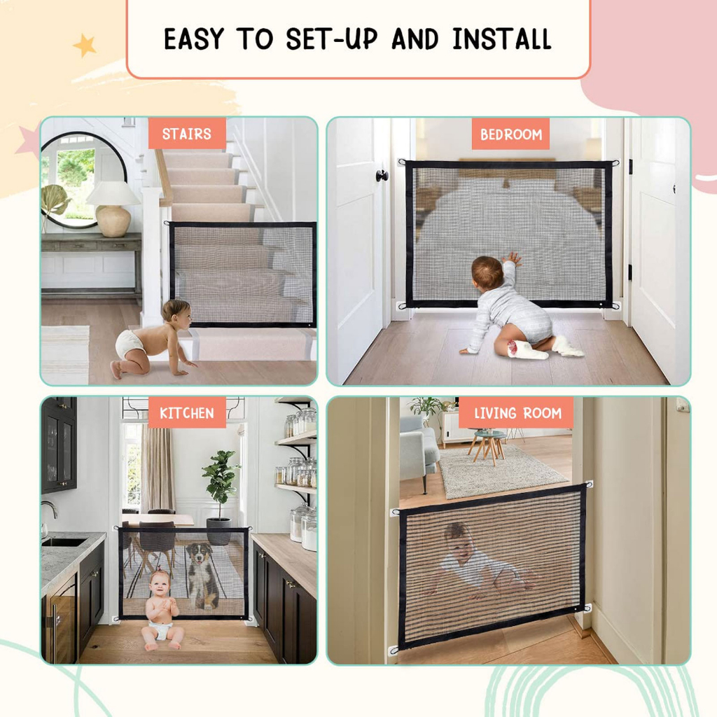 Hàng HOT TinyLand Lan can cách ly thú cưng lưới ban công lưới Corgi Teddy hàng rào chó mèo hàng rào trong nhà bảo vệ an toàn không đục lỗ