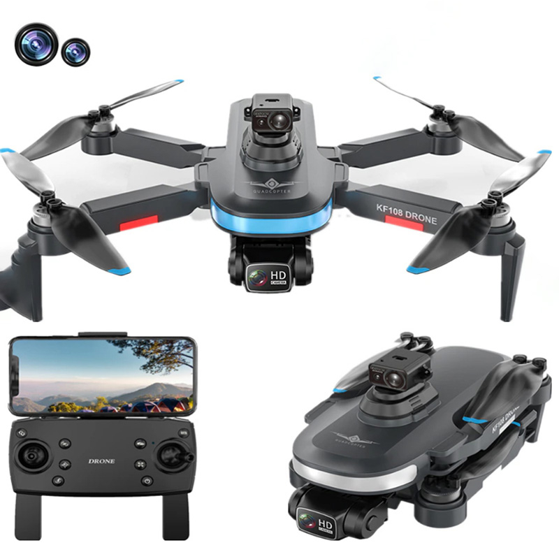 Flycam [Digital guru]Máy bay không người lái Flycam KF108 Cảm biến chống va chạm - trang bị camera HD 6K - Động cơ không chổi than bền bỉ | BigBuy360 - bigbuy360.vn