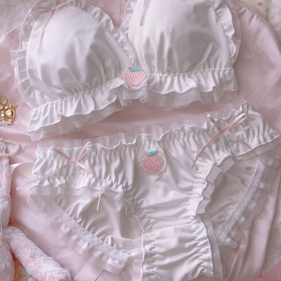 Áo Ngực Không Gọng Phối Ren Thoáng Khí Đính Nơ Dễ Thương Cho Nữ