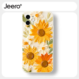 Ốp lưng JEERO chống sốc mềm hoạt hình dễ thương đẹp độc lạ hoa cho iPhone 15 14 13 12 11 pro max se 2020 x xr xs 8 7 ip 6s 6 plus kute HFF3461