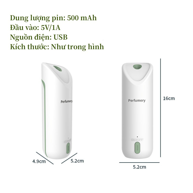 Máy Tạo Hương Thơm Tự Động Khử Mùi Lâu Phai Cho Toilet / Phòng Ngủ