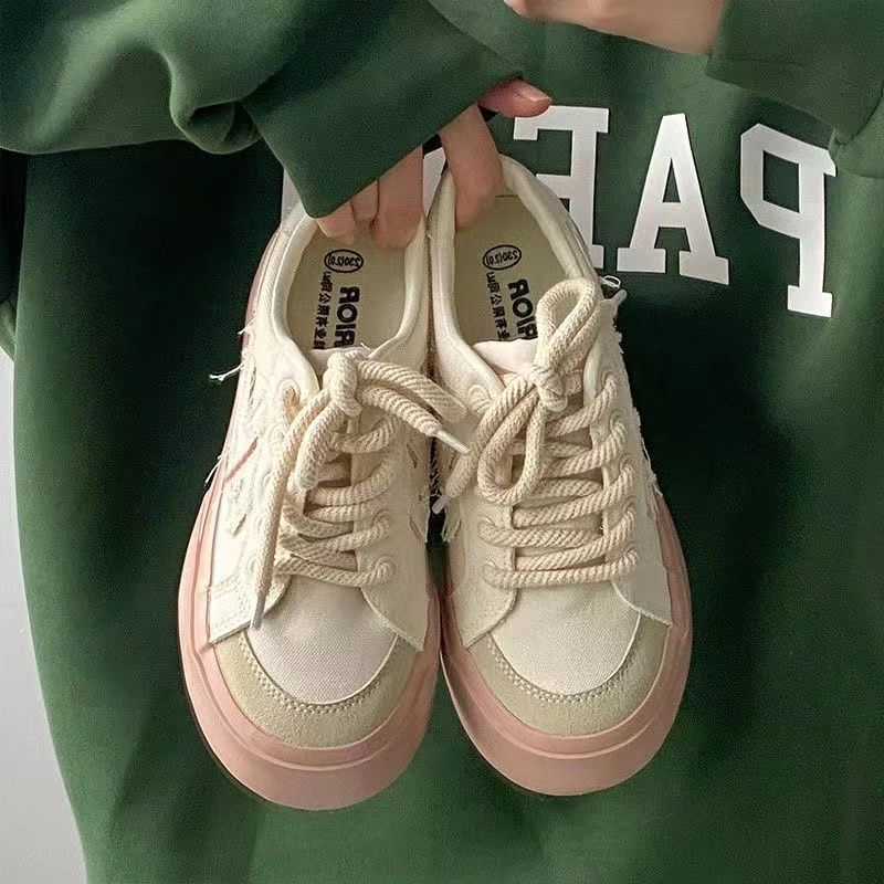 Giày thể thao YAOLI vải canvas đế dày dáng mỏng thời trang trẻ trung dành cho nữ