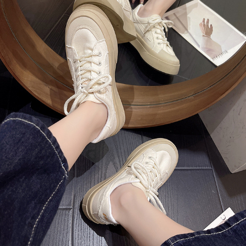 Giày thể thao YAOLI vải canvas đế dày dáng mỏng thời trang trẻ trung dành cho nữ