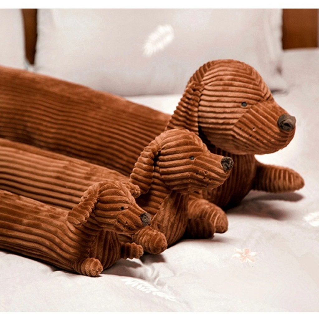 Gối Ôm Hình Thú Dachshund - Gối Ôm Chó Dachshund  Mềm Bền Đồ Chơi Thú Nhồi Bông Cho Ghế Sofa Trang Trí Nhà - LUCKYBABY
