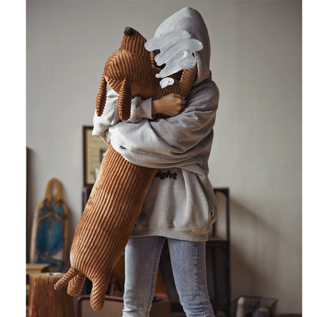 Gối Ôm Hình Thú Dachshund - Gối Ôm Chó Dachshund  Mềm Bền Đồ Chơi Thú Nhồi Bông Cho Ghế Sofa Trang Trí Nhà - LUCKYBABY