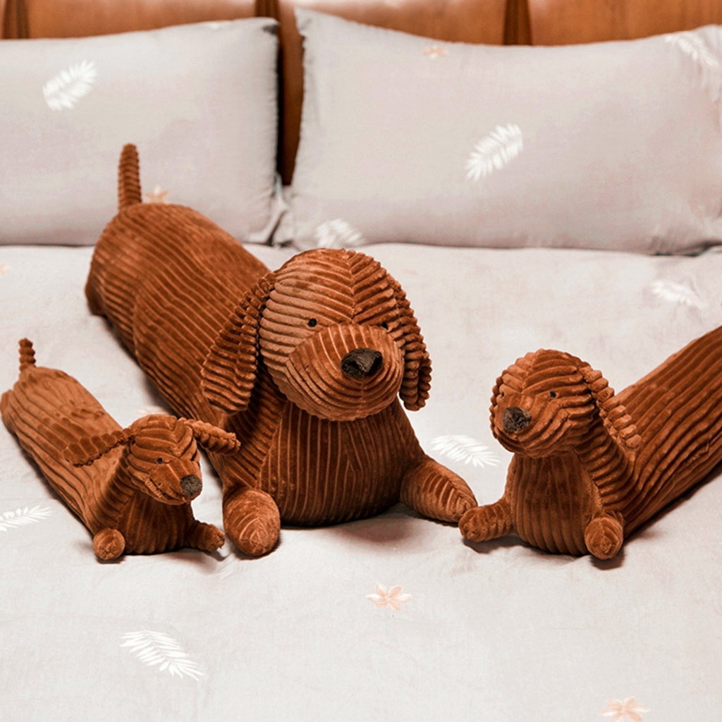 Gối Ôm Hình Thú Dachshund - Gối Ôm Chó Dachshund  Mềm Bền Đồ Chơi Thú Nhồi Bông Cho Ghế Sofa Trang Trí Nhà - LUCKYBABY