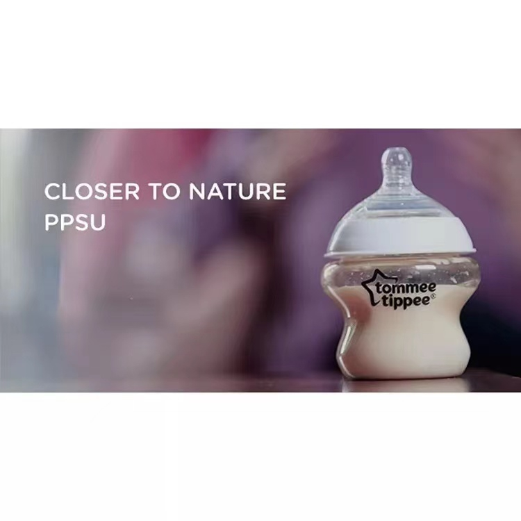 TOMMEE TIPPEE Tippe Tippee Closer To Nature - Bình Sữa PPSU 260ml / 9oz Với Trà Siêu Mềm - 2pk