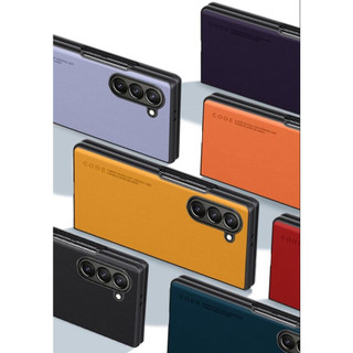 Ốp lưng da trong suốt Samsung Galaxy Z Fold 6 5 4 3 5G Da PU bảo vệ toàn diện Vỏ chống sốc chống rơi