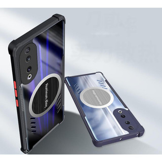 Ốp điện thoại cứng honor 90 5g viền silicon mềm cứng acrylic chống va đập Ốp điện thoại làm mát chơi game