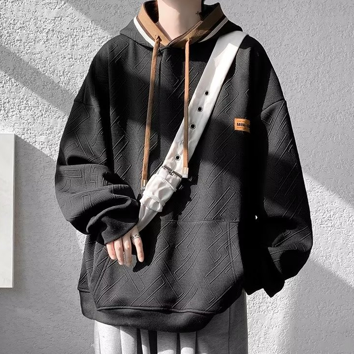 Áo Hoodie Dáng Rộng Phong Cách Hàn Quốc Đơn Giản Chất Lượng Cao Cho Nam