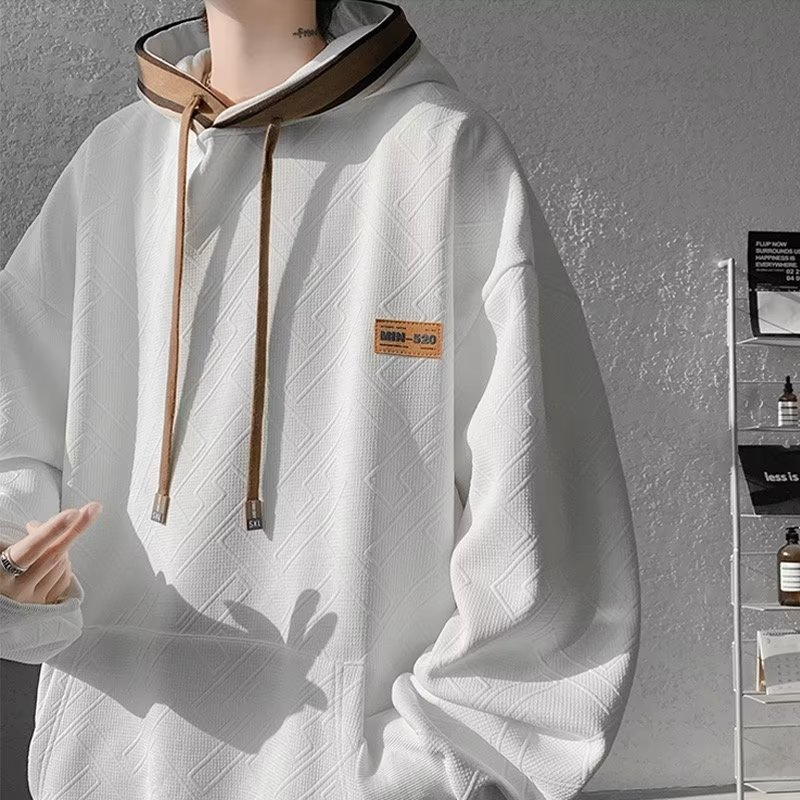 Áo Hoodie Dáng Rộng Phong Cách Hàn Quốc Đơn Giản Chất Lượng Cao Cho Nam