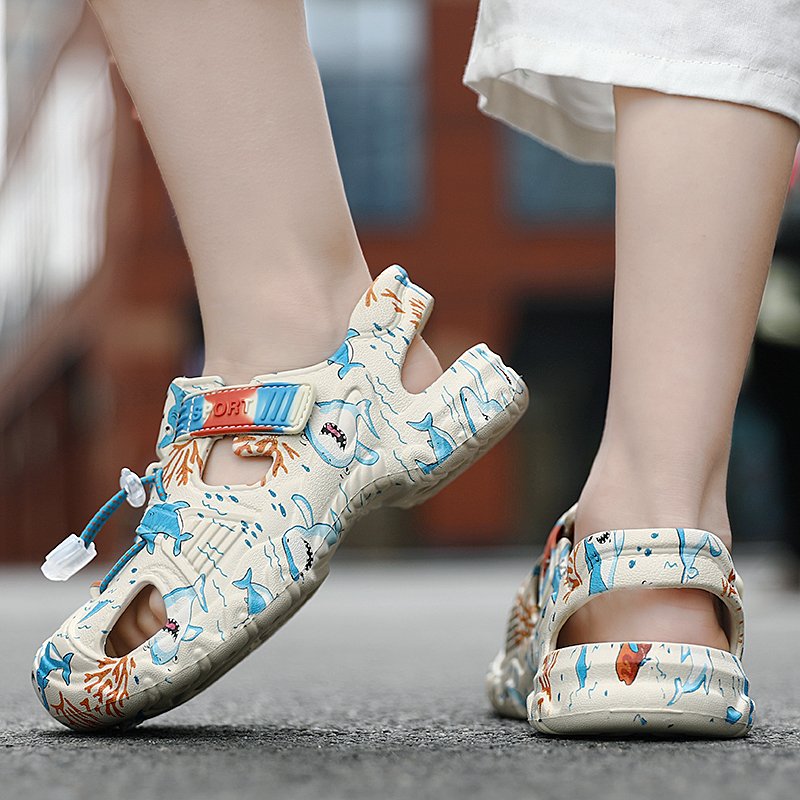 Xăng đan Chống Trượt Chống Mòn Bảo Vệ Ngón Chân Dành Cho Bé Trai Gái Đi Biển