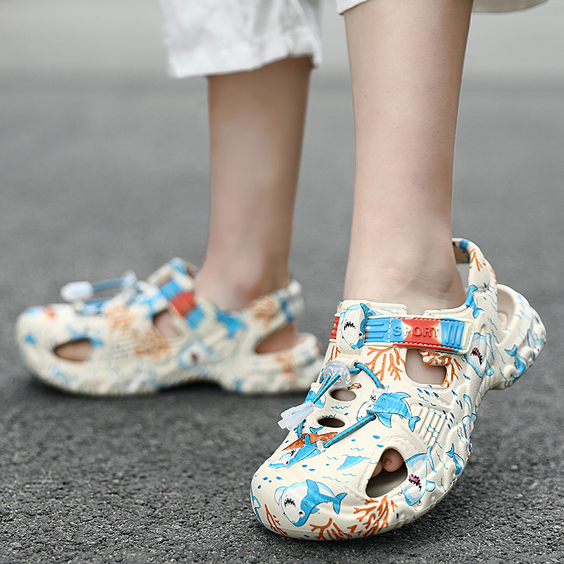 Xăng đan Chống Trượt Chống Mòn Bảo Vệ Ngón Chân Dành Cho Bé Trai Gái Đi Biển