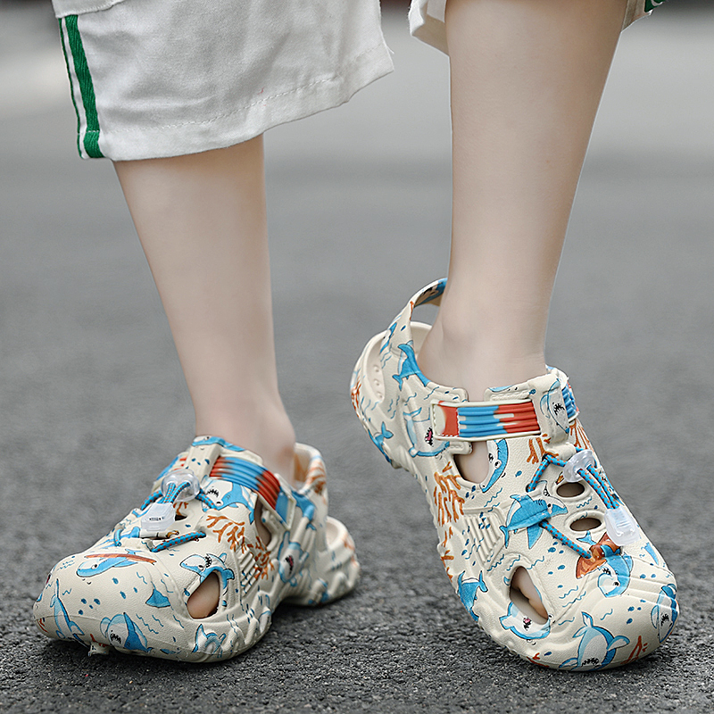 Xăng đan Chống Trượt Chống Mòn Bảo Vệ Ngón Chân Dành Cho Bé Trai Gái Đi Biển