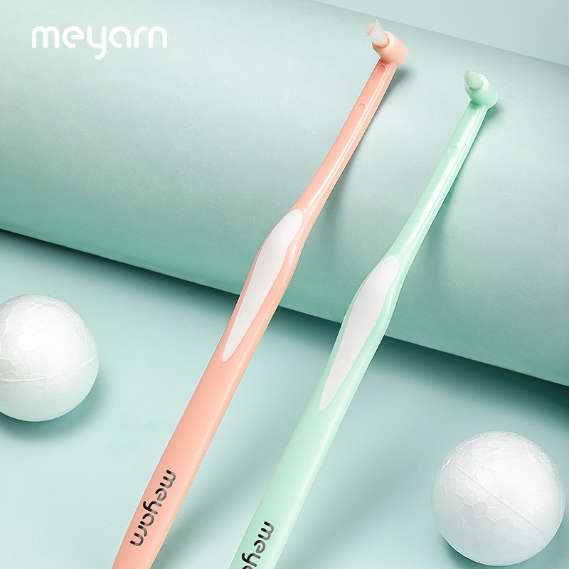 MEYARN Bàn chải kẽ răng Chỉnh nha Lông siêu mịn Tay cầm công thái học