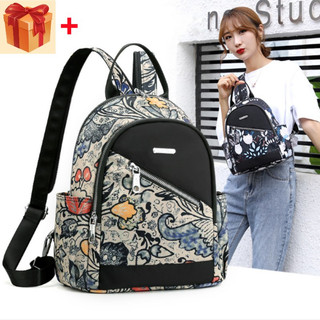 New Simple Fashion Floral Lightweight Women's Backpack Large Capacity Travel Backpack Student Schoolbag