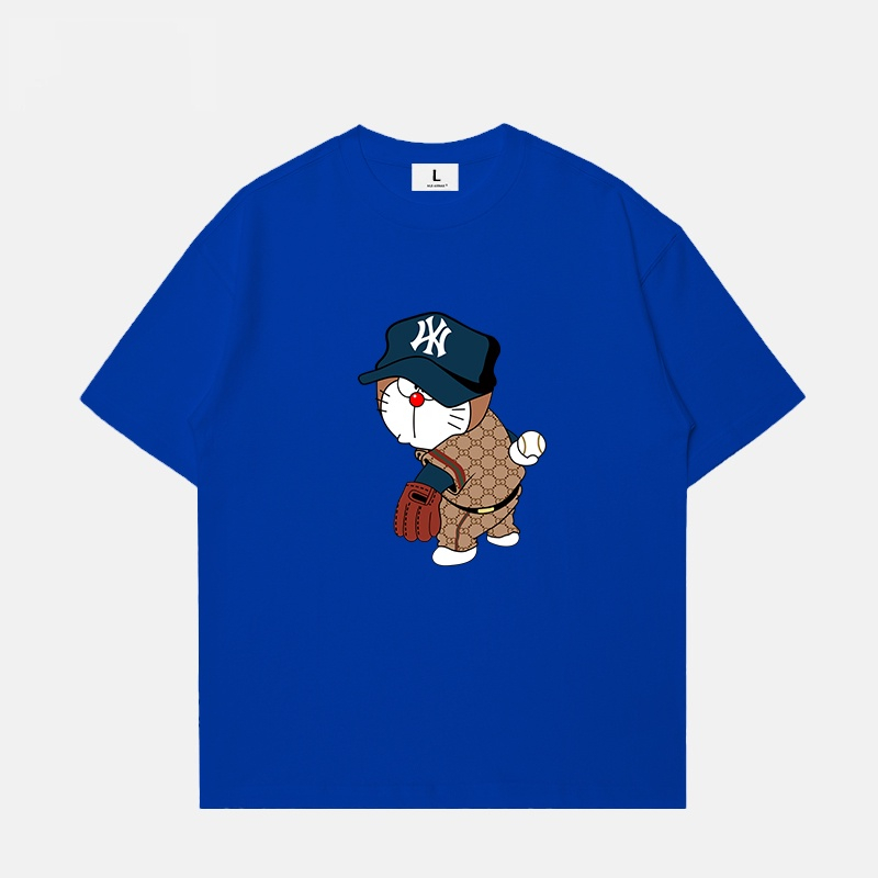 Áo Thun Cotton Ngắn Tay Mlb Thời Trang Cho Nam Nữ