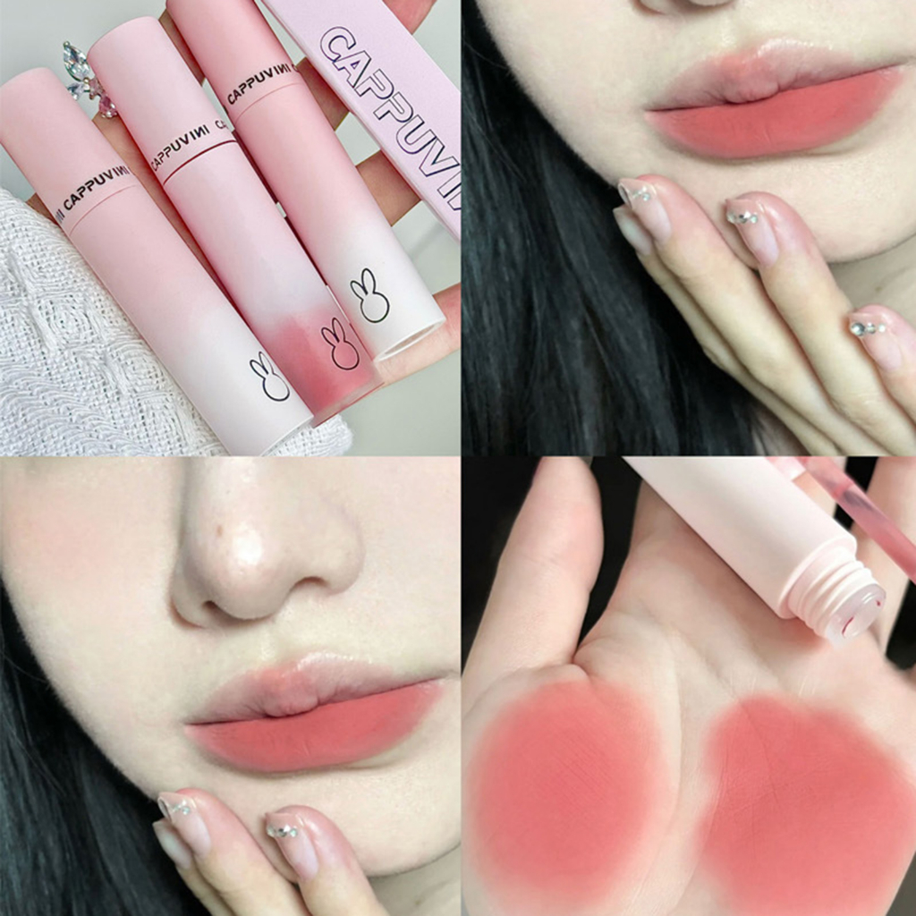 Son đất sét CAPPUVINI chất nhung màu hồng 3.2g