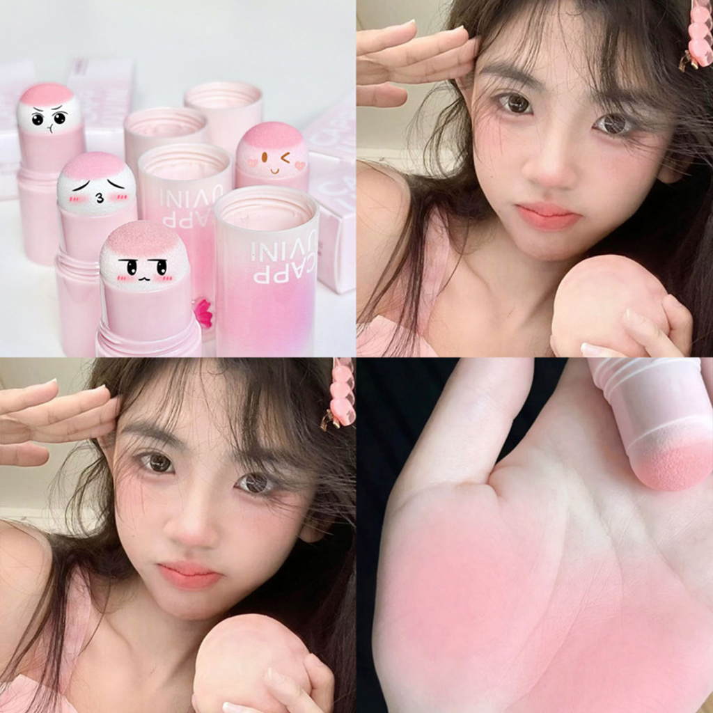 Phấn má hồng CAPPUVINI dạng lì không nhăn 6g