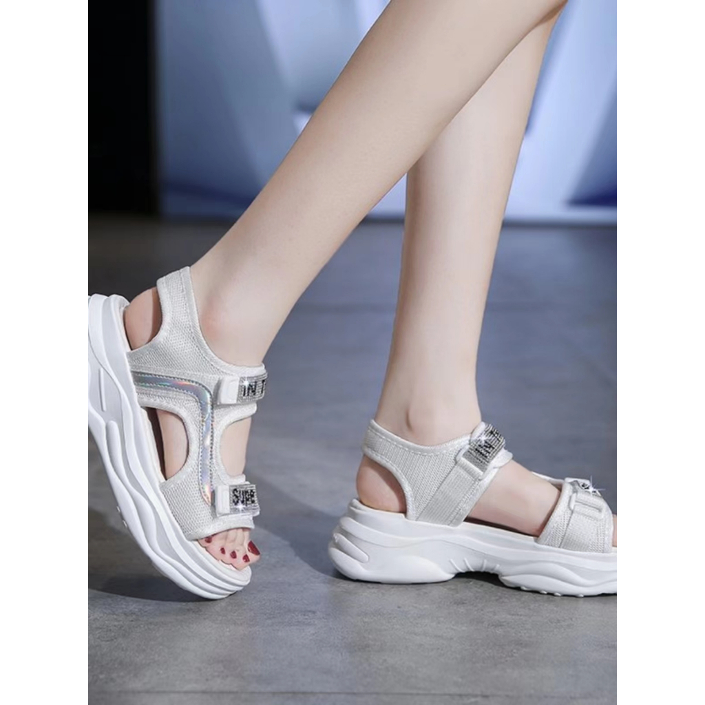 FEIJIANU dép sandal nữ giày sandal nữ dép đế cao đi biển Thoải Mái Xinh Xắn 30Z230725010