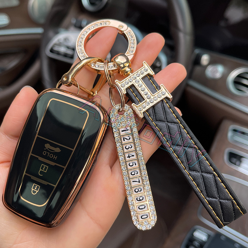 Ốp TPU Bọc Chìa Khóa Xe Hơi Thông Minh Chống Trầy Cho Toyota Corolla Altis Corolla Cross Camry CHR RAV 4
