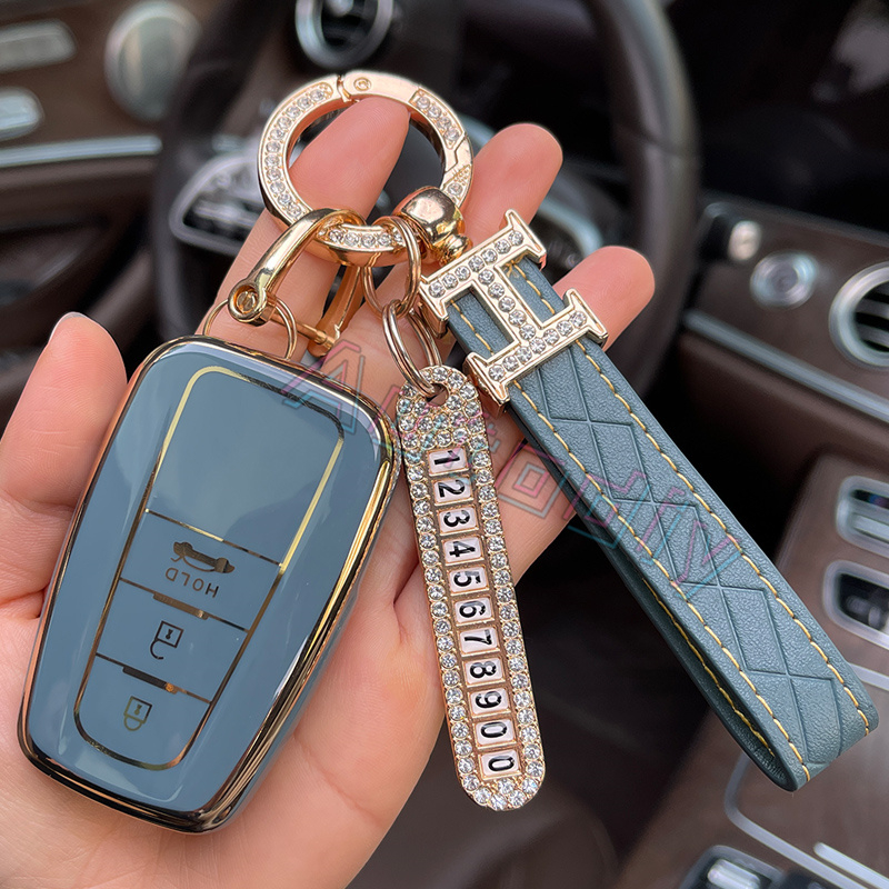 Ốp TPU Bọc Chìa Khóa Xe Hơi Thông Minh Chống Trầy Cho Toyota Corolla Altis Corolla Cross Camry CHR RAV 4